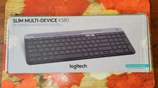 Logitech K580 Slim Multi-Device Wireless Keyboard, Bluetooth (No Dongle*see note picture