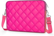Puffy Quilted Laptop Sleeve with a Removable Shoulder Strap for MacBook Air 13 i picture