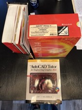 AutoCAD Release 14 R14 Box Manuals Paperwork ONLY NO DISKS Vintage Autodesk Lot picture