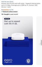 Amazon eero Pro 6E mesh wifi router picture