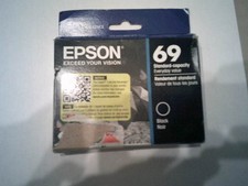 Genuine Epson 69 Black Ink Cartridges - EXP 06/2025 picture