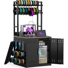 3D Printer Stand W/ Filament Storage,Heavy Duty 3D Printer Table Ultra-Stable picture