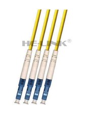 50M LC-LC Indoor Armored Singlemode 4 Strands Fiber Patch Cord picture