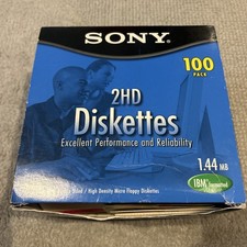 Sony 84 Pack Micro Floppy 2HD Diskettes 3.5” Double Sided IBM High Density picture