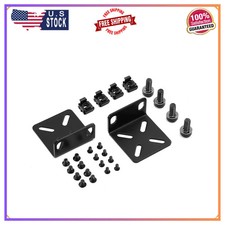 MokerLink Rack Mount Kit for 17.3 inch Wide Switches Adjustable Hole Distance picture