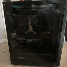 Custom/Whitebox Black Tower Gaming Desktop PC w/ NVIDIA GeForce RTX, Side Window picture