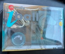 Macally iBall 2-Button USB TRACKBALL Mouse For Mac Blueberry Clear New Sealed picture