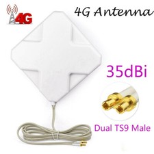 4G LTE  Amplifier 35dBi Flat Antenna TS9 Aerial for 3G WiFi Router picture