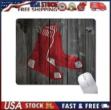 Boston Red Sox Pictorial Mouse Pad Non-Slip Rubber Base Gray Red White picture