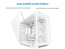 SAMA V60 PC Case, Mid-Tower Computer Case, A Curved Tempered Glass, 7 picture