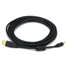 Monoprice Standard USB Cable,Black,15ft L 5450 Monoprice 5450 0844660054504 picture