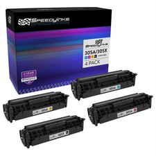 4PK Reman Toner Cartridge for HP 305A LaserJet Pro 400 Color M475dw M451nw Black picture