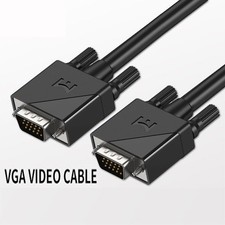 VGA (3+6) Male to Male Cable 1080p Full HD For Computer Monitor Connection US picture