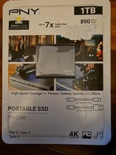 PNY Pro Elite V2 Portable 1TB External SSD USB-C 3.2 picture