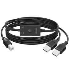 Printer Cable Splitter 1 in 2 Out Printer Splitter for Two Computers Male to picture