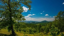 Landscape nature hills mountains Custom Gaming Mat Desk picture