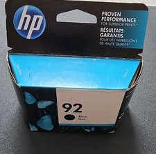HP 92 Black Ink Cartridge Printer Computers C9362WN Sealed New USA EXP 07/2018 picture