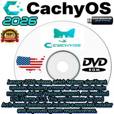 Chachy OS 2026 – Bootable DVD – Modern, Customizable, Powerful Gaming OS picture