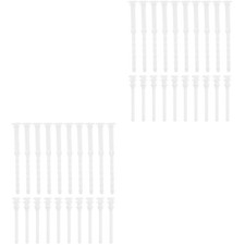 40Pcs Pc Fan Screws Silicone Rubber Noise Absorbing Mounting Pins White picture