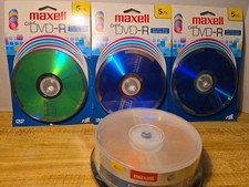 Maxell Blank Media Lot DVD-R CD-R Music CD-R 30 Discs New Sealed picture