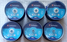 Verbatim CD-R 700MB 52x Speed 80 min Recordable Disc Lot of 6 Pack of 50 Each picture