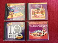 Macintosh Educational CD's: Lot of 4: Pre-Algebra, Oregon Trail, IQ Test, Trail picture