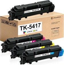 Compatible w/ Kyocera TK-5417 Toner Cartridges 4-Pack Black Cyan Magenta Yellow picture