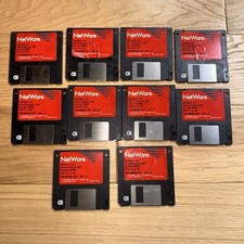 Vintage Novell NetWare 4.0 Admin CBT Floppy Disks Lot of 10 – Course #520C 1994 picture