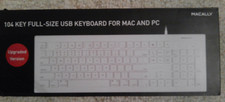 MACALLY 104 IEY FULL-SIZE USP KEYBOARD FOR MAC AND PC picture