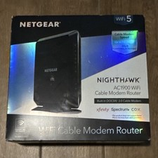 NETGEAR Nighthawk C7000 AC1900 WiFi Cable Modem Router- Open box Unused picture