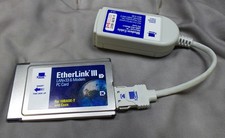 3Com EtherLink III LAN + 33.6 Modem PC Card 3C562D/3C563D Modem Cable 10base-T picture