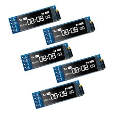 5 Pcs 0.91 Inch I2C OLED Display Module IIC OLED Screen DC 3.3V~5V with Ardui... picture