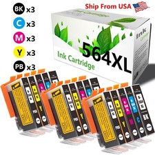 15PK 564 564XL Ink Cartridge For PhotoSmart C5393 C6300 C6324 C6388 Printer picture