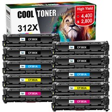 4-10pk CF380A 312X Toner Compatible With HP LaserJet Pro MFP M476dw M476nw LOT picture
