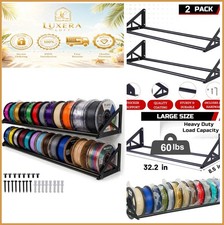 3D Printer Filament Storage Rack Wall Mount 20 Roll Spool Holder Metal Garage picture