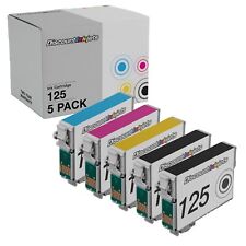 5 BLACK & COLOR 125  T1251 Reman Ink Cartridge for Epson Stylus NX420 NX125 picture