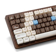 Rainy75 Jelly Jade Keycaps Translucent Cute Ragdoll Cat 148 Keys Brown picture