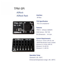 1PC NEW Asrock TPM-SPI TPM Module (14 Pin 14-1) TPM 2.0 Trusted Platform picture