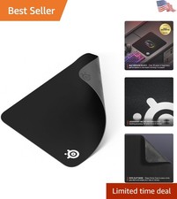 High-Performance QcK Black Gaming Mousepad - 320mm x 270mm Precision Surface picture