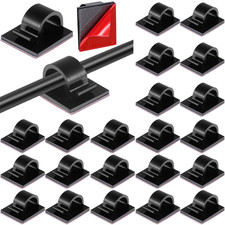 60 Pack Self Adhesive Cable Clips Hooks for Christmas Lights Wire Cord Organizer picture