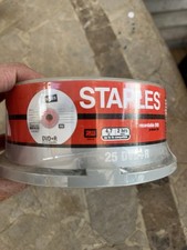 Staples DVD+R RW 25 Pack 4.7GB 120min Recordable Blank Discs NEW SEALED picture