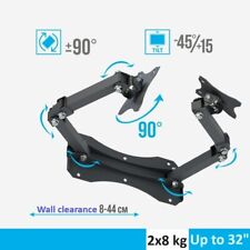 Dual Arm Monitor Wall Mount for 15