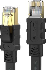 Cat 8 Ethernet Cable 2 Meters, 6.6 FT, High Speed 40Gbps 2000Mhz Flat Internet picture