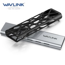 WAVLINK M.2 NVM e Enclosure USB A/C 10Gbps SATA SSD Enclosure M-Key/B+M Key 8TB picture