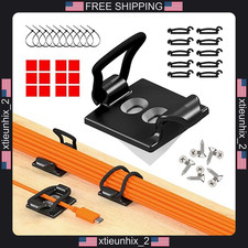 Cable Management Clips 10-Pack Adjustable Elastic Wire Holders for Home Office picture