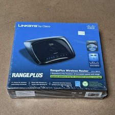 Linksys WRT110 RangePlus Wireless Router 54 Mbps 4-Port Black New Sealed WiFi picture