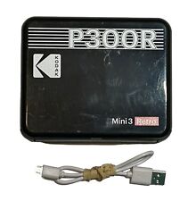 Kodak Mini 3 Retro P300R Portable Photo Printer Black USB with Cord *READ* picture