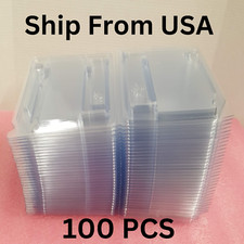 LOT OF 100 CLEAR PLASTIC CLAMSHELL CASES FOR HBA RAID NETWORK CARDS USA STOCK picture