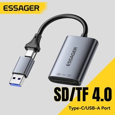 Essager 2 in 1 USB C Card Reader SD/TF 4.0 Memory Card Device Smart Cardreader picture