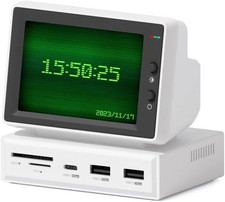 Hagibis 3.5inch IPS USB Mini Screen with C Hub, USB-C&HDMI Monitor White  picture